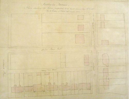 1836 Plan of southern end of Ladbroke Terrace